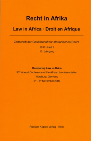 Comparing Law in Africa